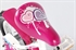 Kanzone Giggles Wit Roze 12 inch meisjesfiets