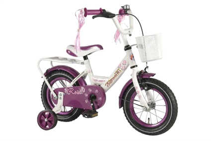 Afbeelding van Yipeeh Rose 12 inch meisjesfiets Paars