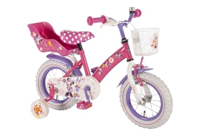 Afbeelding van (c) Disney Minnie Mouse Bow-Tique 12 inch meisjesfiets Roze