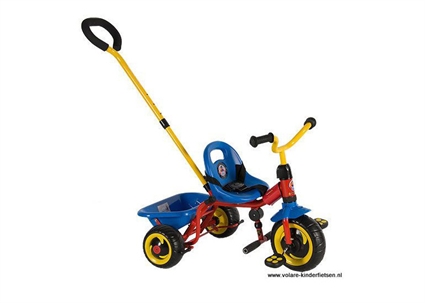 Afbeelding van Yipeeh Driewieler Deluxe Rood Geel