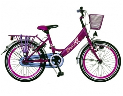 Afbeelding van Meisjesfiets Angel Paars 20 Inch Popal
