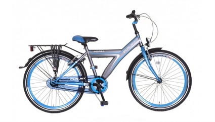 Afbeelding van Jongensfiets Fun Jet Blauw / Grijs 24 Inch Popal