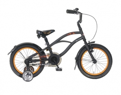 Afbeelding van Beachcruiser jongens Black fighter cruiser Zwart 16 Inch Popal