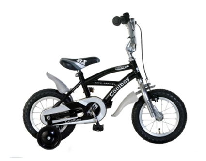 Afbeelding van Jongensfiets Coolboy Zilver / Zwart 12 Inch Popal