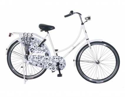 Afbeelding van Omafietsen  Wit Barok 24 Inch Popal
