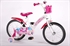 Kanzone Giggles Wit Roze 16 inch meisjesfiets Wit / Roze