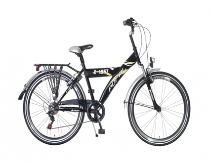 Afbeelding van Jongensfiets Popal Jongensfiets X1957 01 Zwart 24 Inch