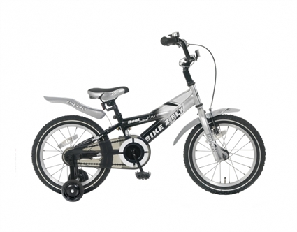 Afbeelding van Jongensfiets Popal Bike 2 Fly  Zilver Zwart 16 Inch