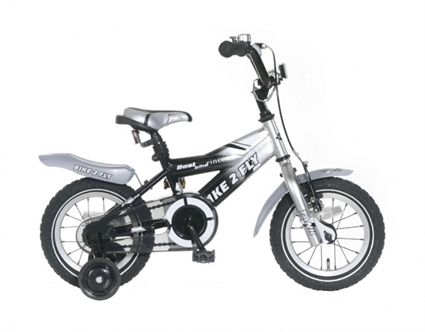 Afbeelding van Jongensfiets Popal Bike 2 Fly  Zilver Zwart 12 Inch
