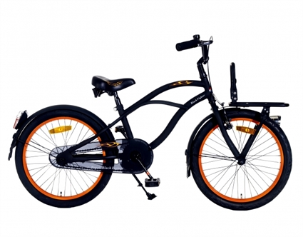 Afbeelding van Jongensfiets Popal Black Fighter B00 Zwart 22 Inch