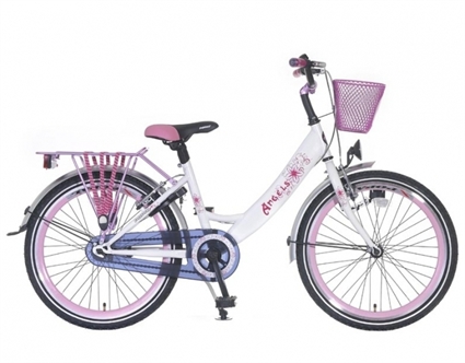Afbeelding van Meisjesfiets Popal Angel 77 Wit 22 Inch