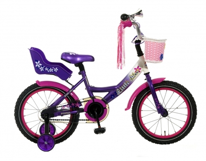 Afbeelding van Meisjesfiets Popal Little Miss P Paars 16 Inch