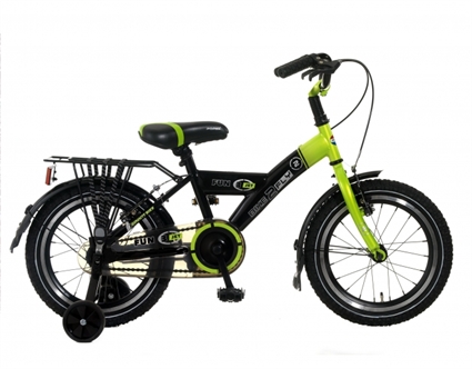 Afbeelding van Jongensfiets Popal Fun Jet 1608 Groen Grijs 16 Inch