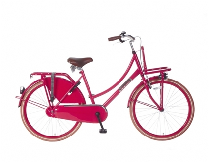 Afbeelding van Meisjesfiets Popal Daily Dutch TR26 Donkerroze 26 Inch