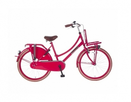 Afbeelding van Meisjesfiets Popal Daily Dutch TR24 Donkerroze 24 Inch