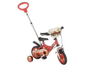 Afbeelding van (c) Disney Cars 10 inch jongensfiets Rood Zwart