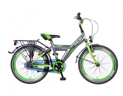 Afbeelding van Jongensfiets Popal Fun Jet 2008 Groen Grijs 20 Inch