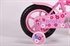 Mulino Flowerie Roze 12 inch meisjesfiets Roze