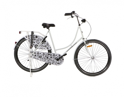 Afbeelding van Omafiets Popal Omafiets 28"Barok Wit 28 Inch
