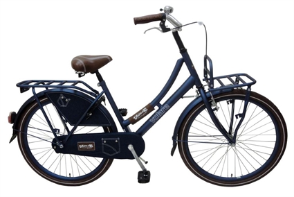 Afbeelding van Volare Oma Jeans By Jan Smit Oma 26 inch meisjesfiets Mat Blauw