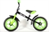 Yipeeh Loopfiets 12 inch Zwart Groen Zwart Neon Groen