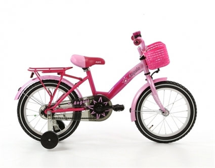 Afbeelding van Meisjesfiets Popal Angels 1677 Roze 16 Inch
