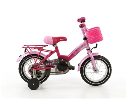 Afbeelding van Meisjesfiets Popal Angel 1277 Roze 12 Inch