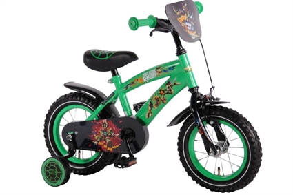 Afbeelding van Teenage Mutant Ninja Turtles 12 inch jongensfiets Groen