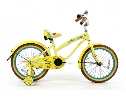 Afbeelding van Meisjesfiets Popal Bela Cruise BelaGeel 18 Inch