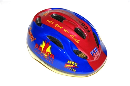 Afbeelding van FC Barcelona Fiets-Skatehelm  - 00550 Rood / blauw