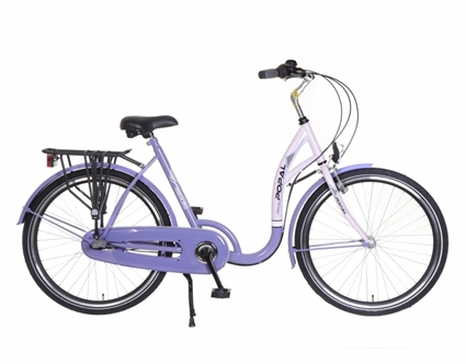 Afbeelding van Meisjesfiets Popal Medley 2681 Paars 26 Inch