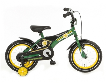 Afbeelding van Jongensfiets Popal Vintage Racing TeamGroen Geel 14 Inch