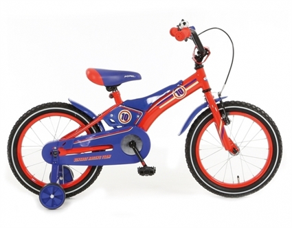 Afbeelding van Jongensfiets Popal Vintage Racing TeamRood Blauw 16 Inch
