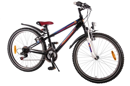 Afbeelding van FC Barcelona Junior Cross 18 speed 24 inch jongensfiets Zwart