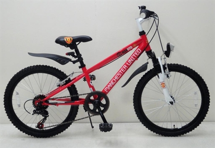 Afbeelding van Manchester United Junior Cross 6 speed 20 inch jongensfiets Rood / Wit