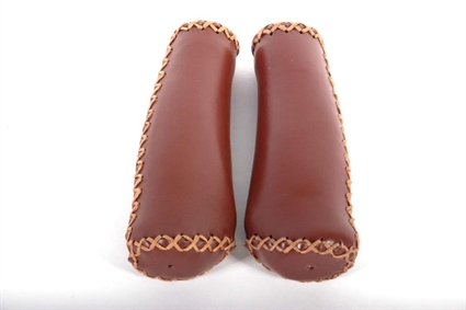 Afbeelding van Kunstlederen fietshandvatten