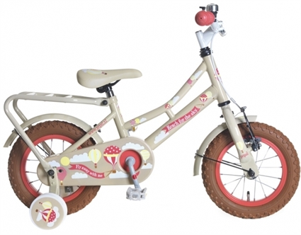 Afbeelding van Meisjesfiets Popal Omafiets OM12 Beige 12 Inch