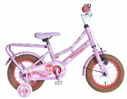 Afbeelding van Meisjesfiets Popal Omafiets OM12 Roze 12 Inch
