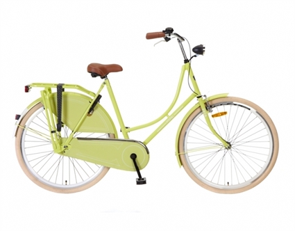 Afbeelding van Meisjesfiets Popal Omafiets OM28 Groen 28 Inch
