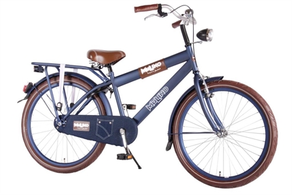 Afbeelding van Mulino Urban Jeans By Jan Smit 24 inch jongensfiets Mat Blauw