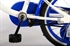 Volare White Cruiser 16 inch jongensfiets Wit-Blauw