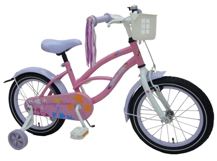 Afbeelding van Volare Springtime Cruiser 16 inch meisjesfiets Roze-Paars