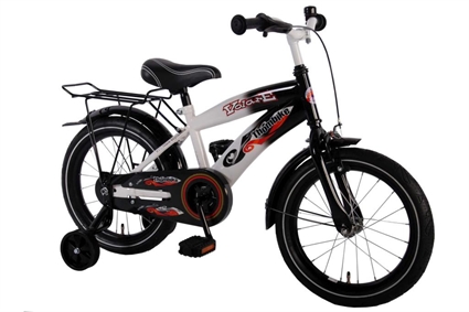 Afbeelding van Volare Thombike City 16 inch jongensfiets Zwart Wit