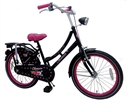 Afbeelding van Volare Oma Cherry 20 inch meisjesfiets Glitter Zwart Roze