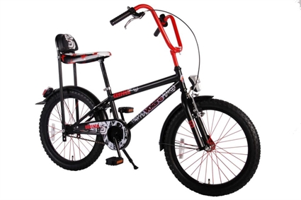Afbeelding van Volare Chopper 20 inch jongensfiets Zwart Rood