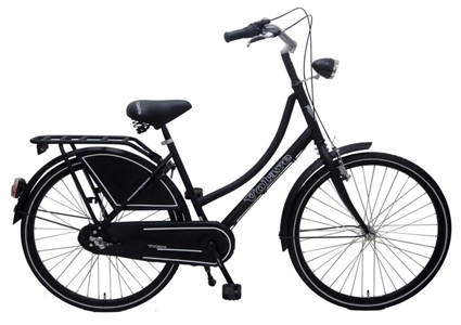 Afbeelding van Volare Omafiets Shimano Nexus 3 versnellingen 26 inch kinderfiets Mat Zwart