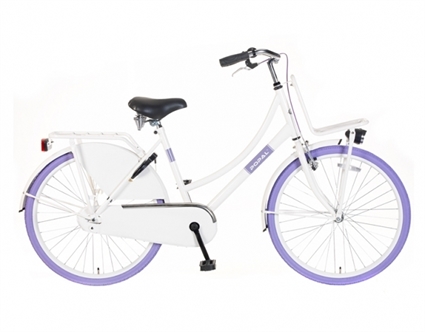 Afbeelding van Meisjesfiets Popal Urban Basic OV26 Wit  26 Inch