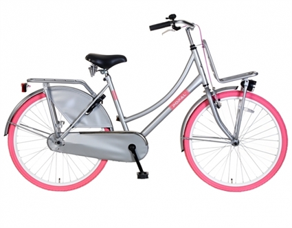 Afbeelding van Meisjesfiets Popal Urban Basic OV26 Grijs 26 Inch