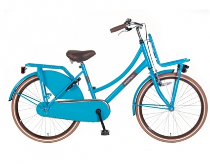 Afbeelding van Meisjesfiets Popal Urban Basic OV24 Blauw 24 Inch
