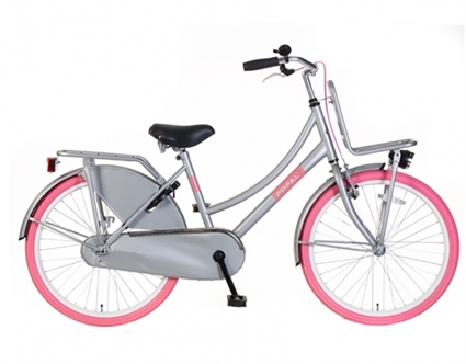 Afbeelding van Meisjesfiets Popal Urban Basic OV24 Grijs 24 Inch